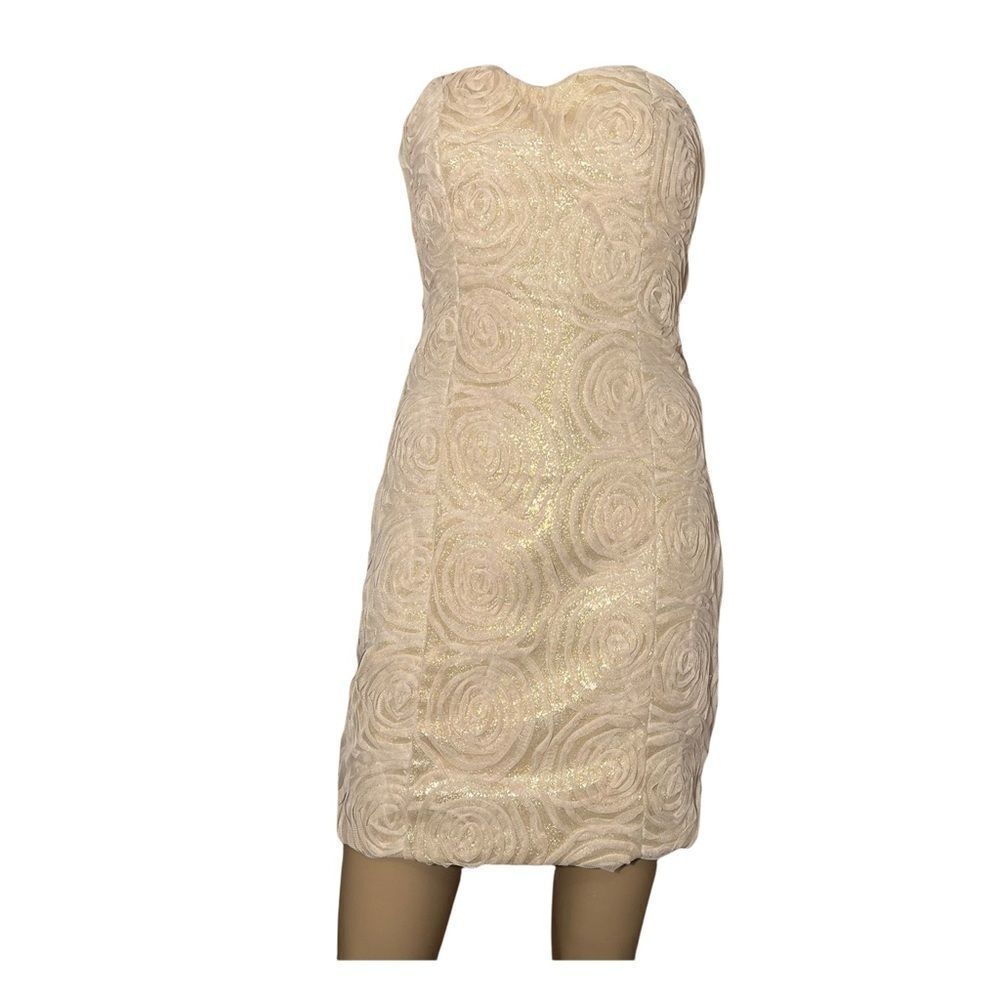 NWT 2B. Rych strapless roses dress (058)